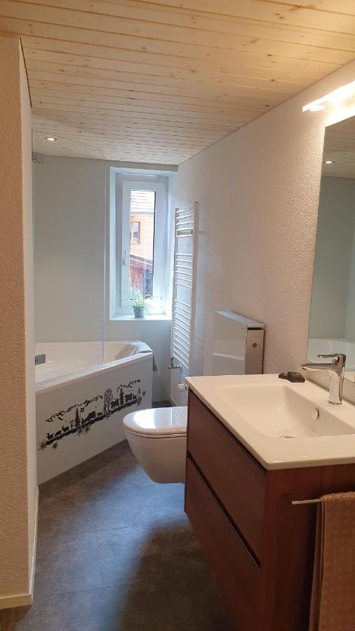 Adlerhorst - Apartment Im Niedersimmental Oey Dış mekan fotoğraf